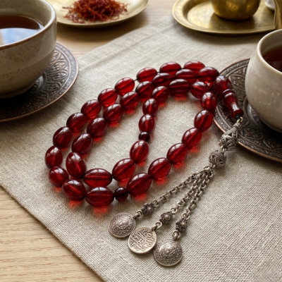 Red-Vein Turkish Bakelite Misbaha