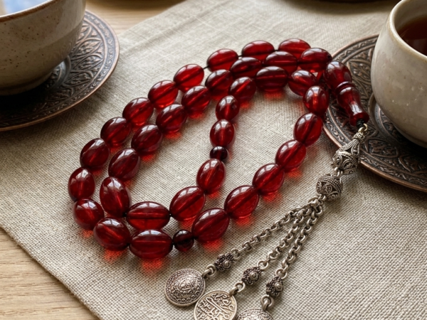 Red-Vein Turkish Bakelite Misbaha
