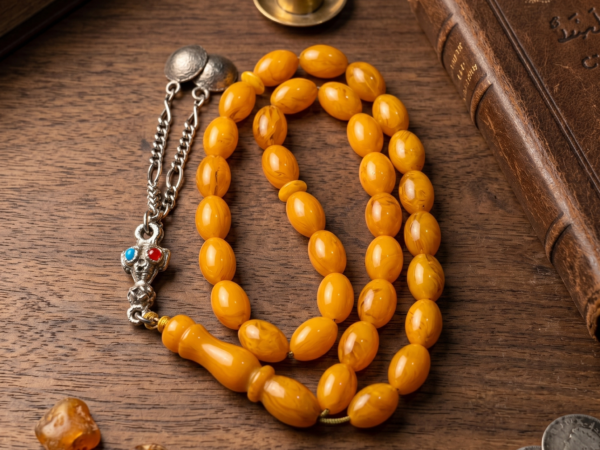 Authentic Pressed Amber Misbaha