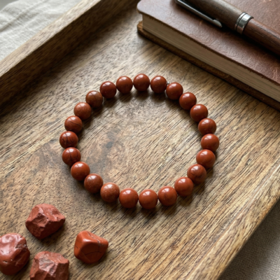 Authentic Red Agate Wristpiece