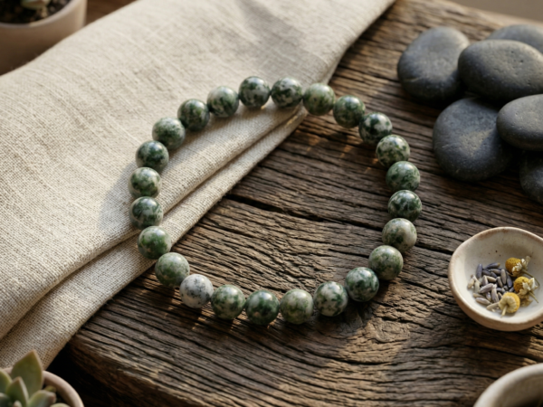 Authentic Tree Agate Wristpiece