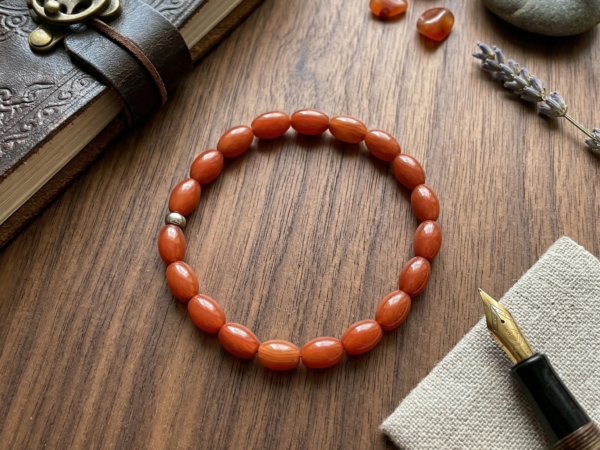 Authentic Red Agate Wristpiece