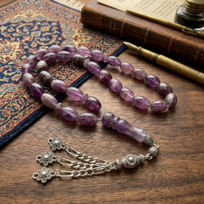Authentic Amethyst Misbaha