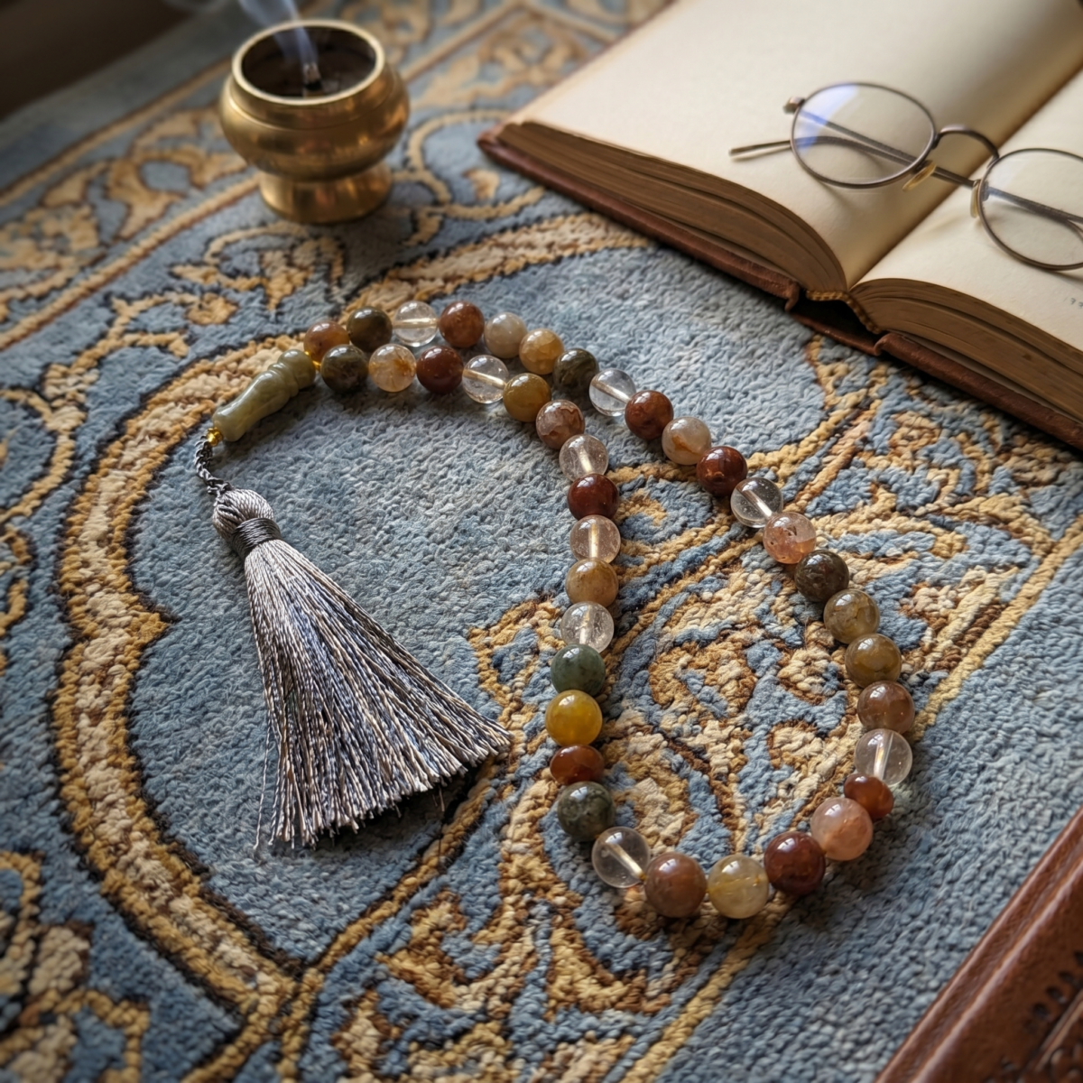 Authentic Quartz Agate Misbaha