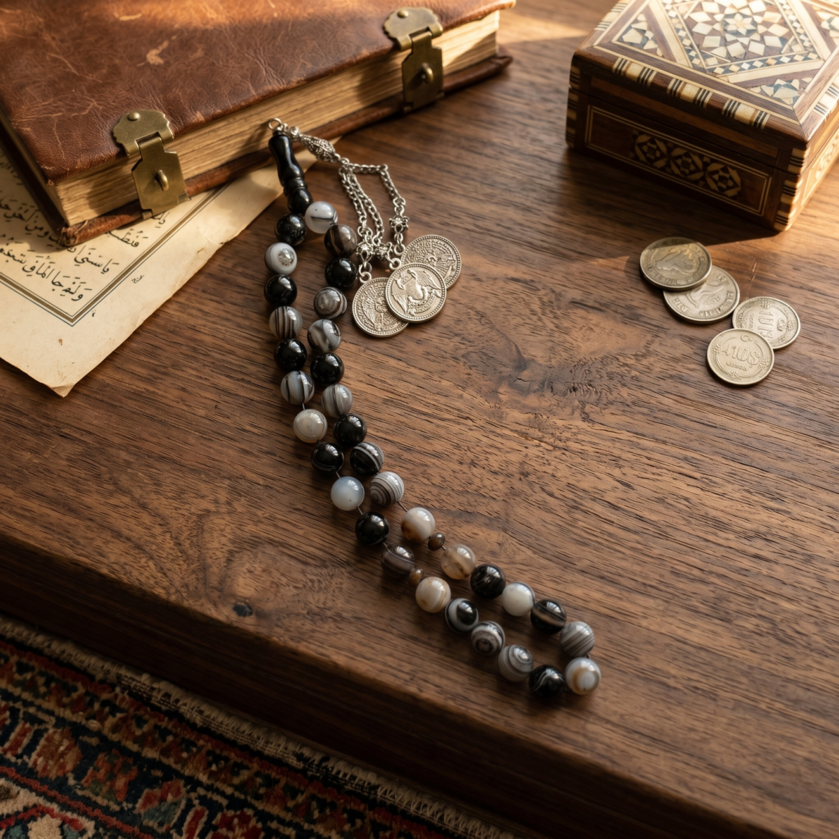 Authentic Agate Misbaha