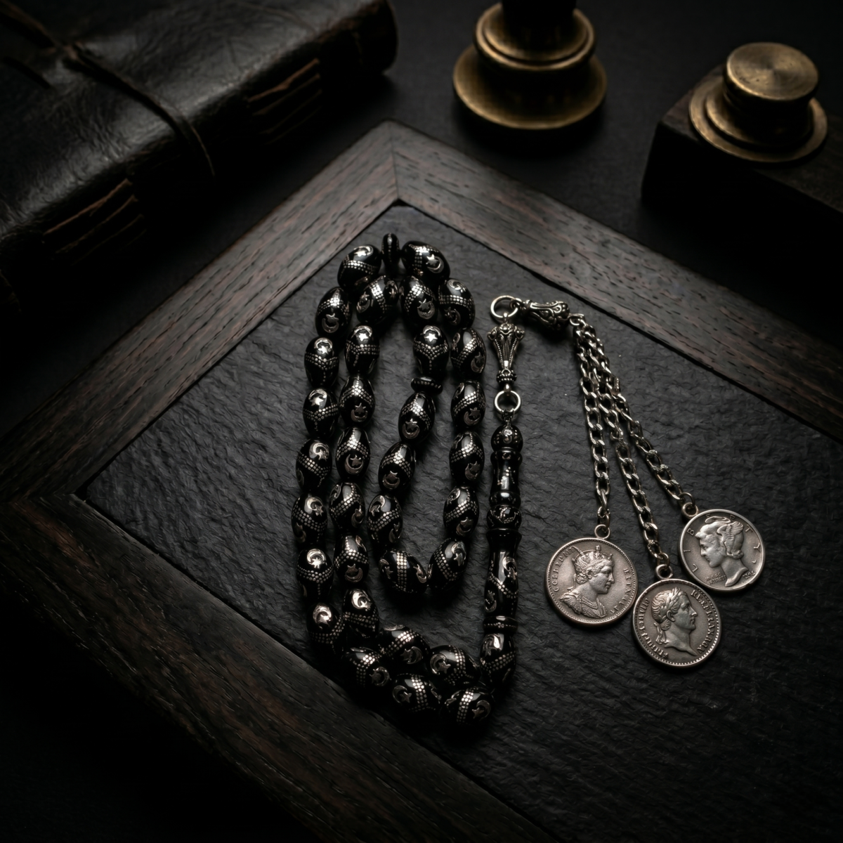Unique Yusr Misbaha - Nijma Hilal - 925 Sterling Silver