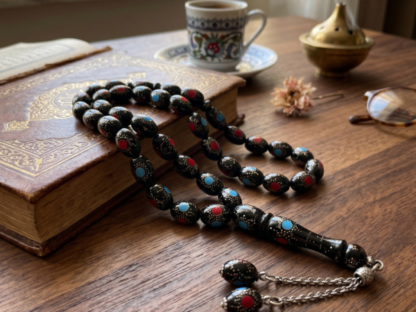Unique Yusr Misbaha - Shumoos - Pure Silver Details