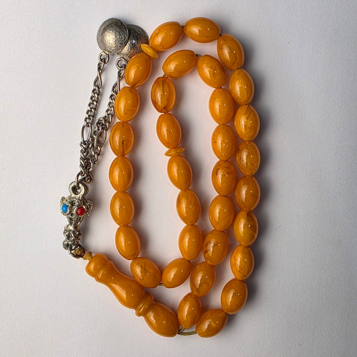 Authentic Pressed Amber Misbaha